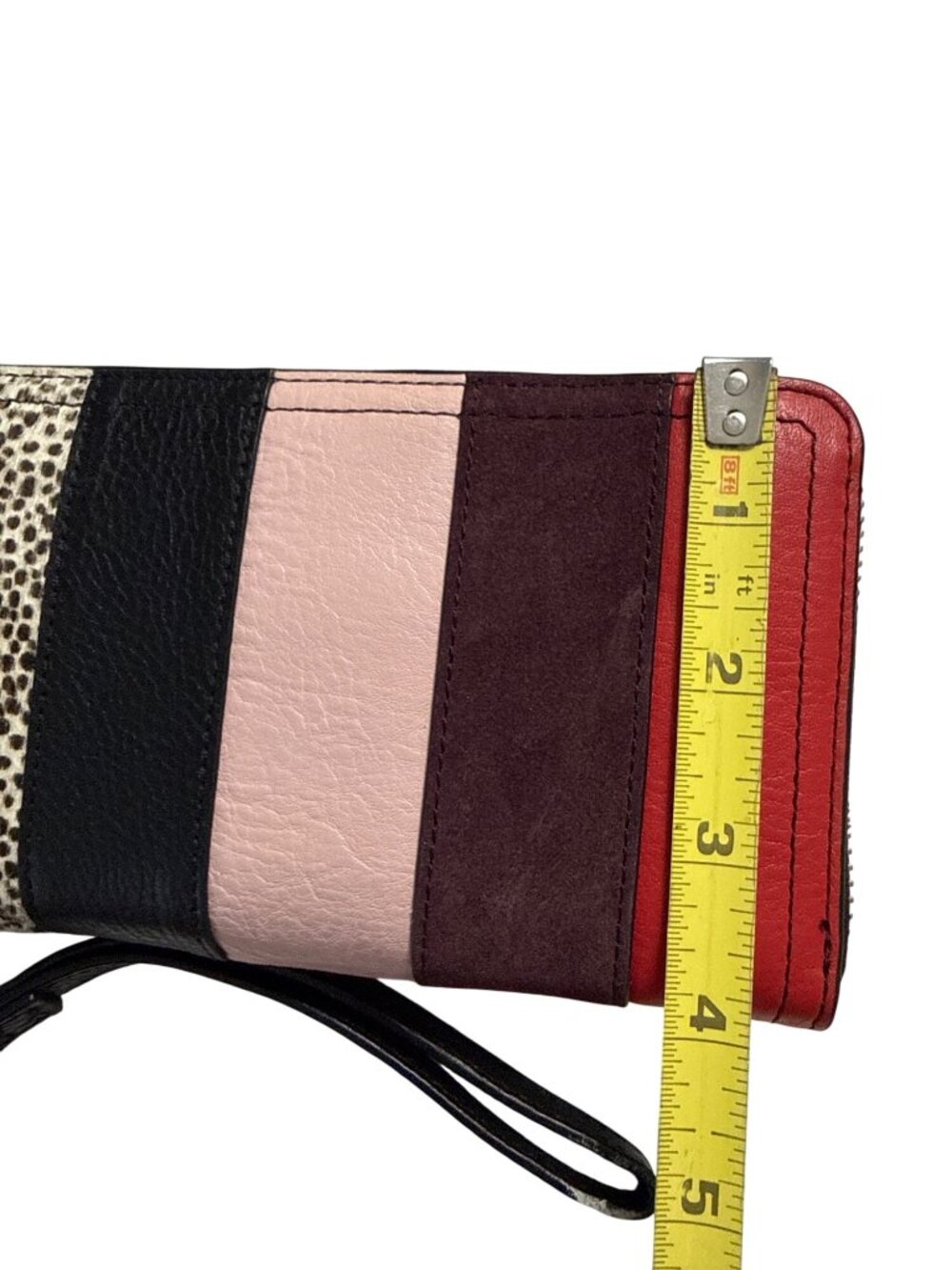 Fossil RFID Logan Leather Zip Wallet With Wristlet Strap New With Tags - Picture 7 of 7